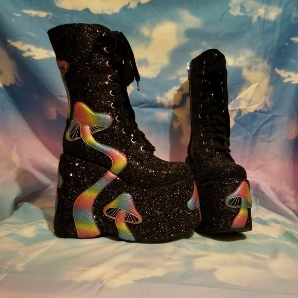 trippy twilight platform boots